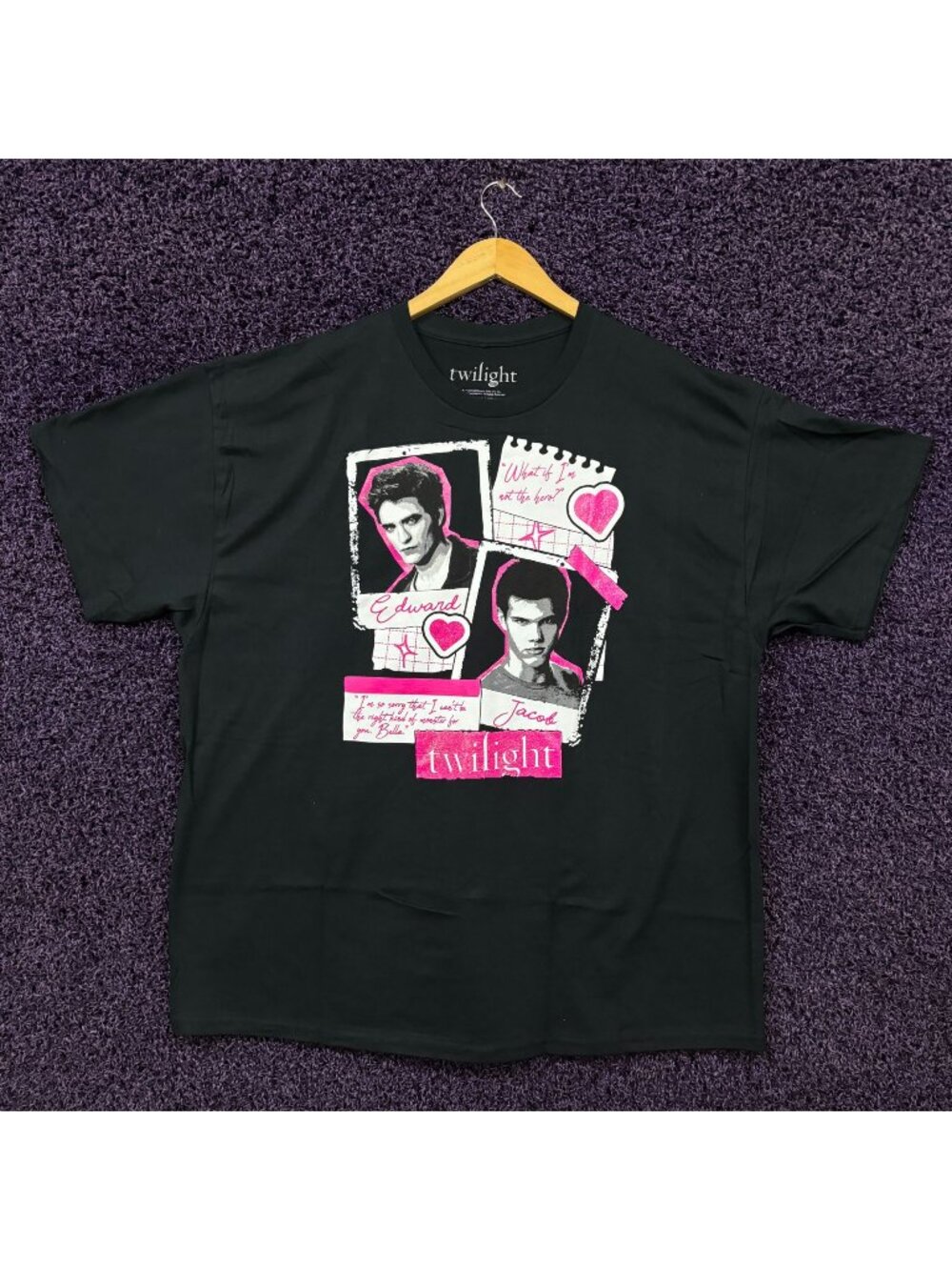 Edward & Jacob Love Triangle Twilight Franchise T-Shirt 2X